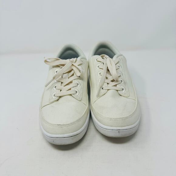 Allbirds Canvas Pacers Sneakers White Eco-Friendly Casual Shoes Lace Up Size 7 - Picture 5 of 13